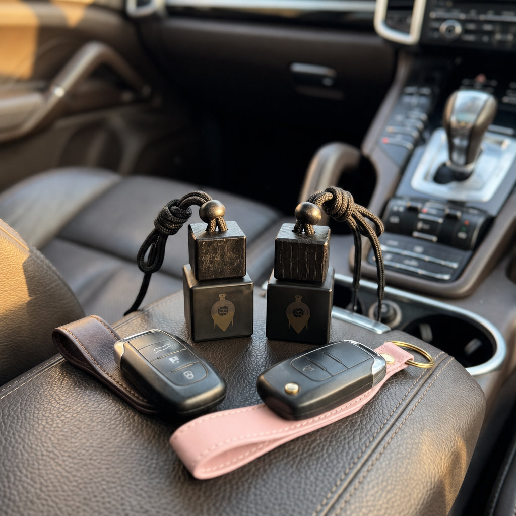 Two ScentStation diffusers, one in each of two cars